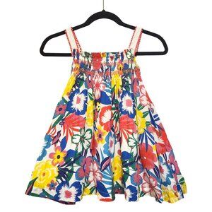 Mini Boden Smocked Dress Size 4-5Y Multicolor Floral